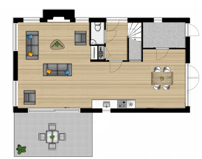 Plattegrond Begane grond