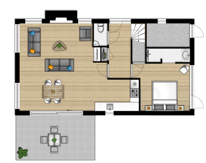Plattegrond Begane grond