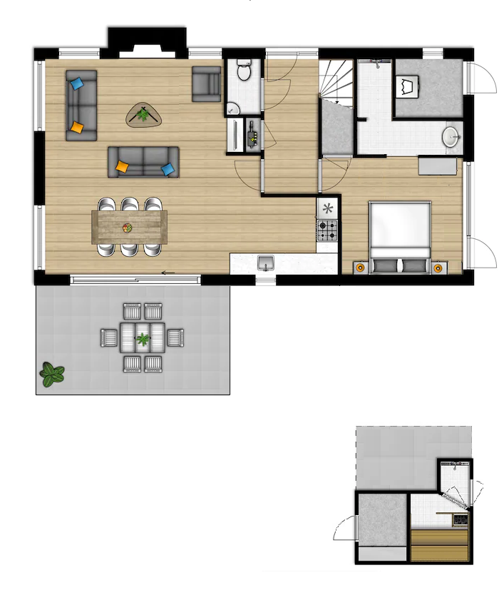 Plattegrond Begane grond