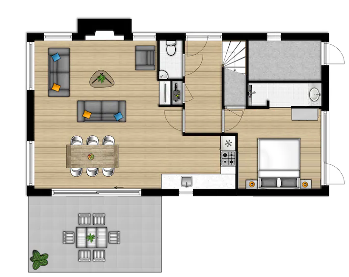Plattegrond Begane grond