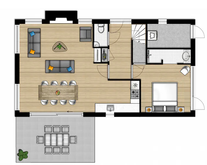 Plattegrond Begane grond